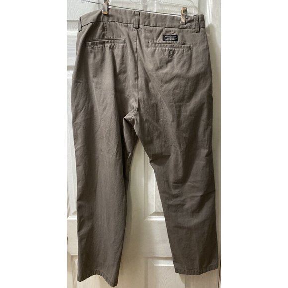 Banana Republic Chino Pants Gavin Men's 34x30 Green Straight Leg Cotton Mid Rise - Picture 6 of 7